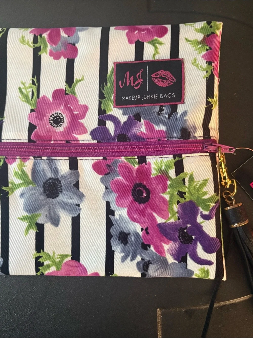 New with Tag! Makeup Junkie Retired Small Petunia Plum Bag